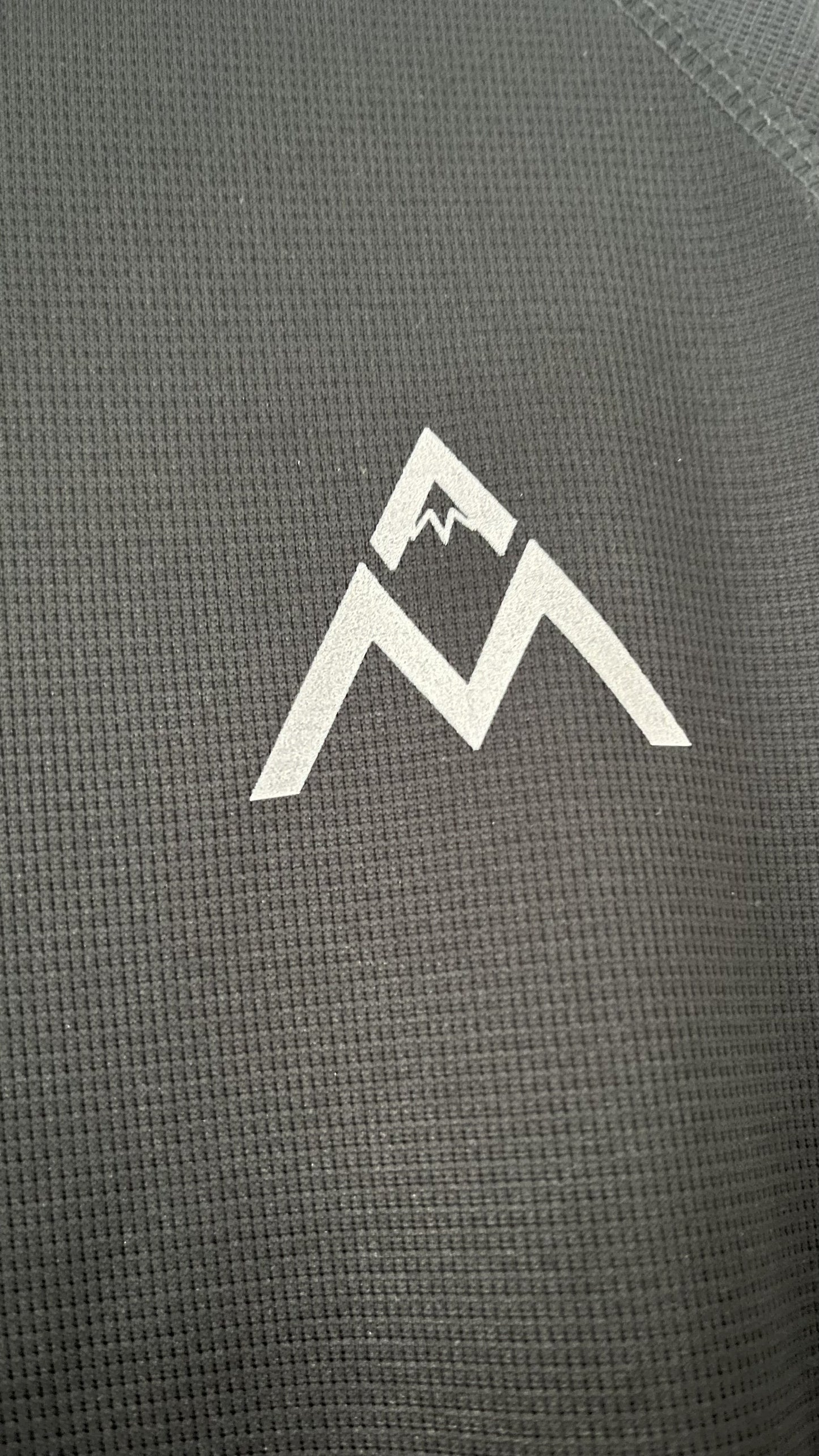 Black AM Active Tee Fitted (Bold Back Print)