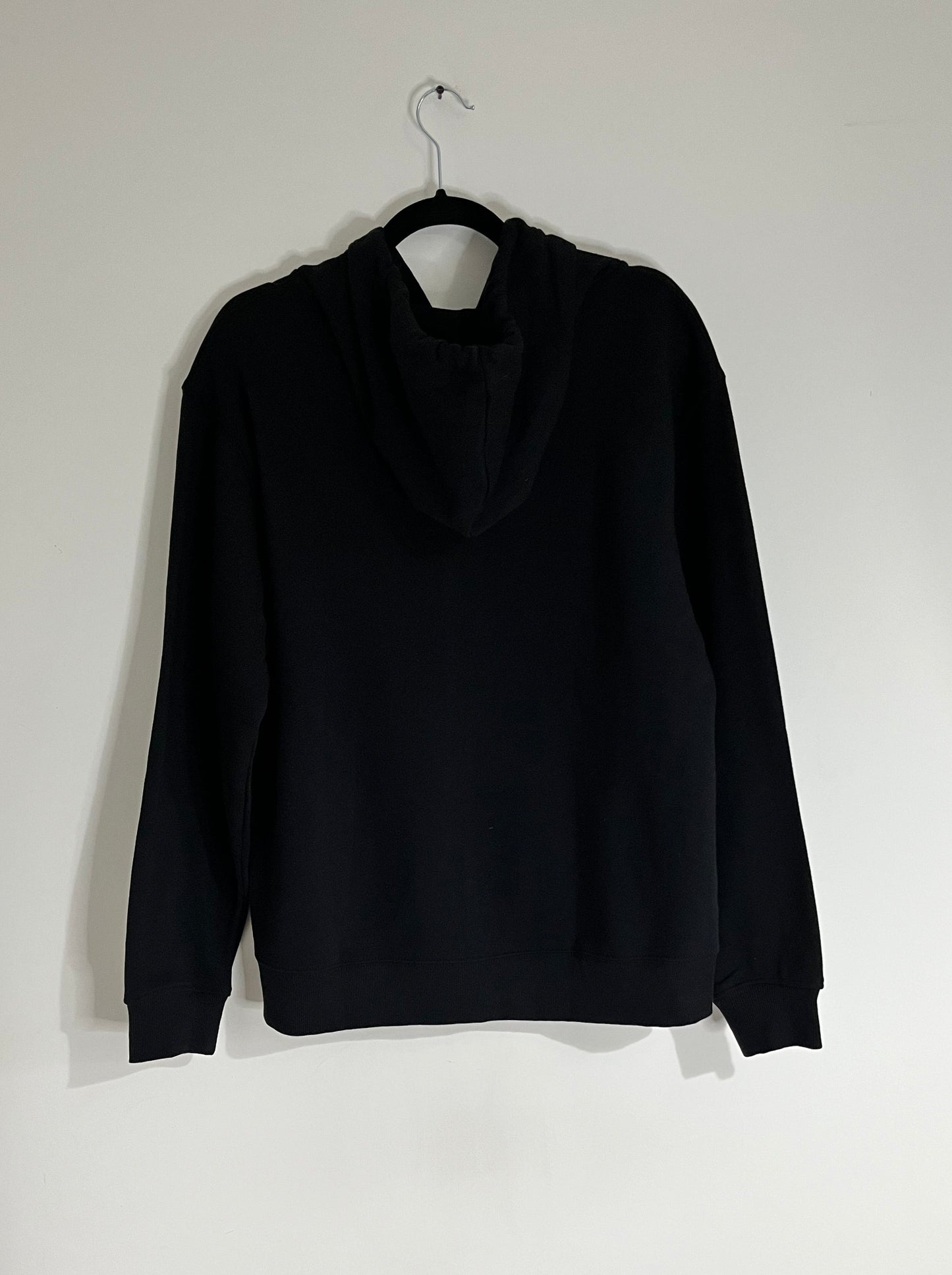 Black Hoodie With Bold Front AM Logo