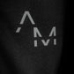 Black AM Slim Fit Zip Up Hoodie (New 2023 Logo)