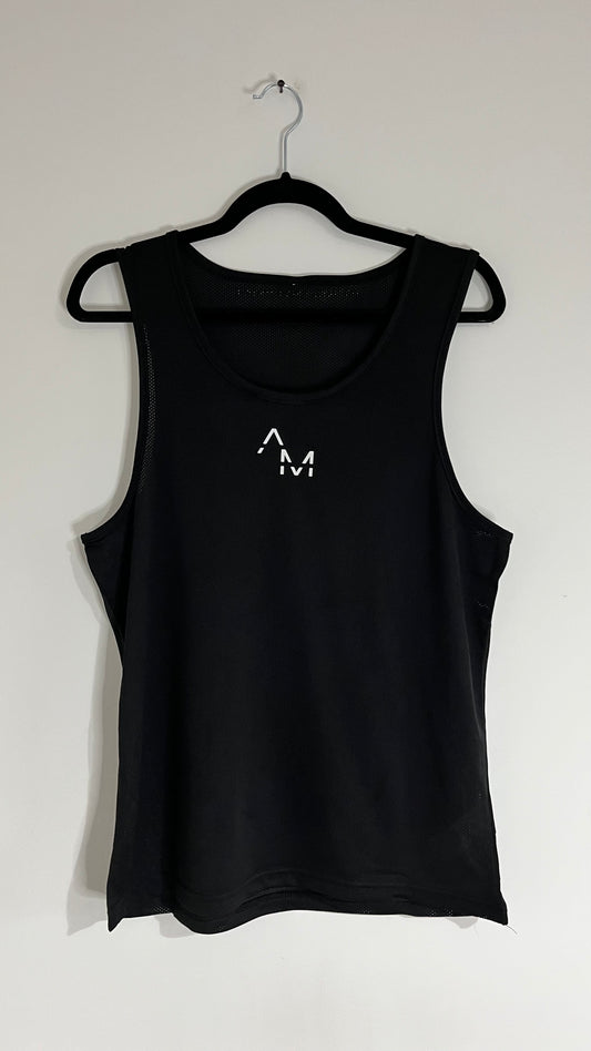 Black AM Breathable Active Vest (New Logo)