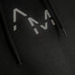 Black AM Throw Over Hoodie (2023 Bold Logo)